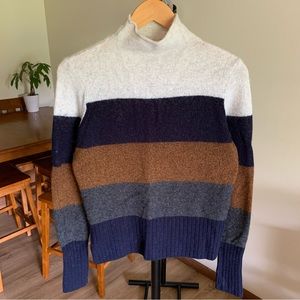 Madewell Inland Striped Turtleneck Knit Sweater Wool Alpaca Women’s Small